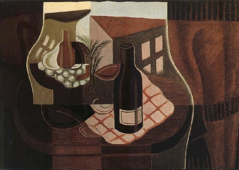 The small round table in front of Window, Juan Gris